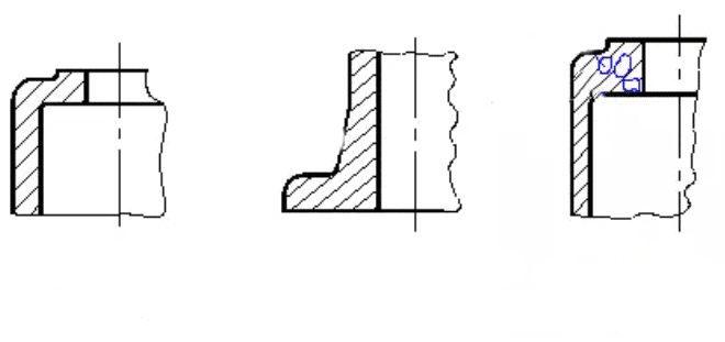 What is the optimal structure of mechanical part drawing 5