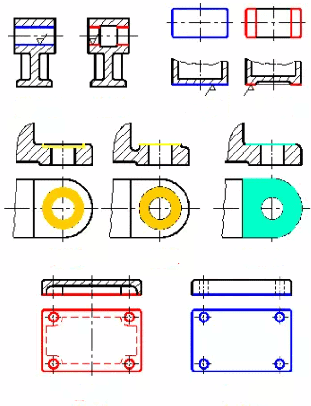 What is the optimal structure of mechanical part drawing 9